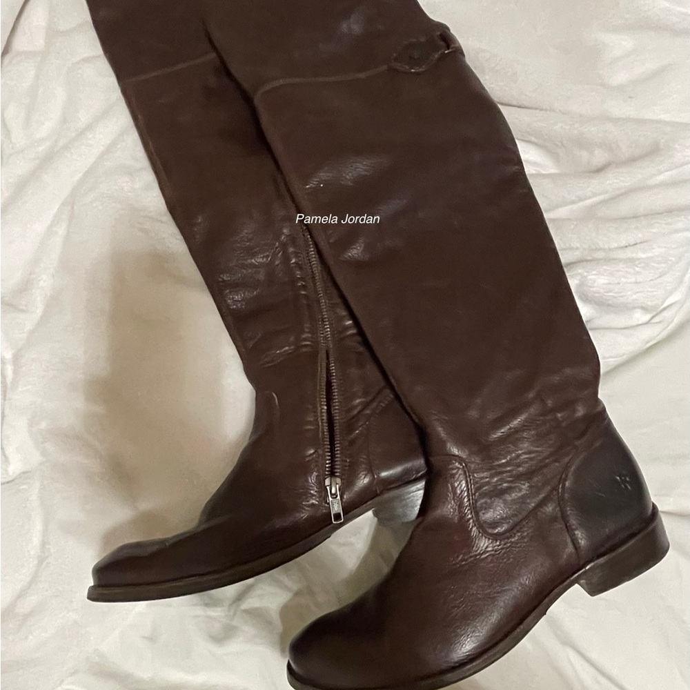 Frye Brown Leather Riding Boots